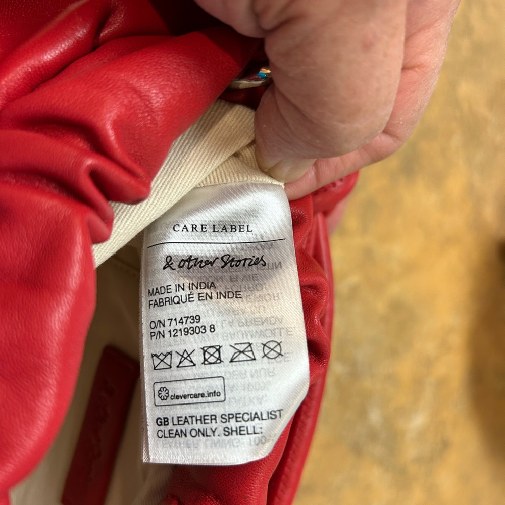 & Other Stories Red Shoulder Bag - Picture 13 of 14